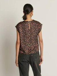 Nation LTD Helen Top in winter leopard 1 - women's blouse - alternate view