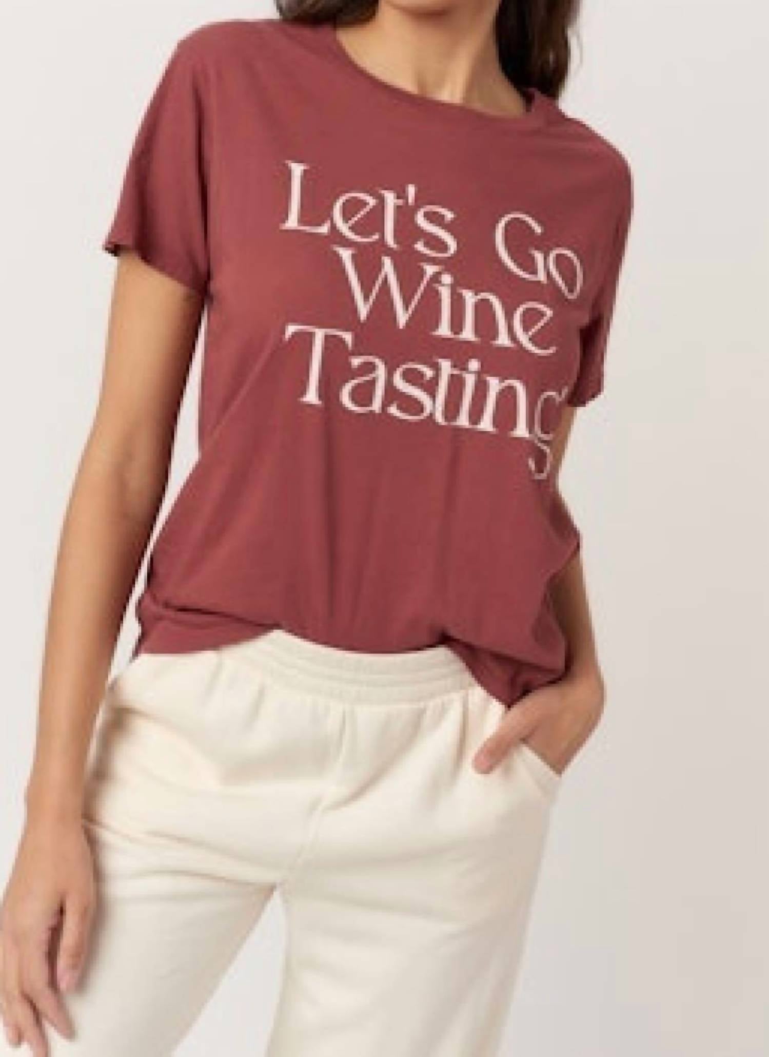Project Social T - Let’s Go Wine Tasting Tee