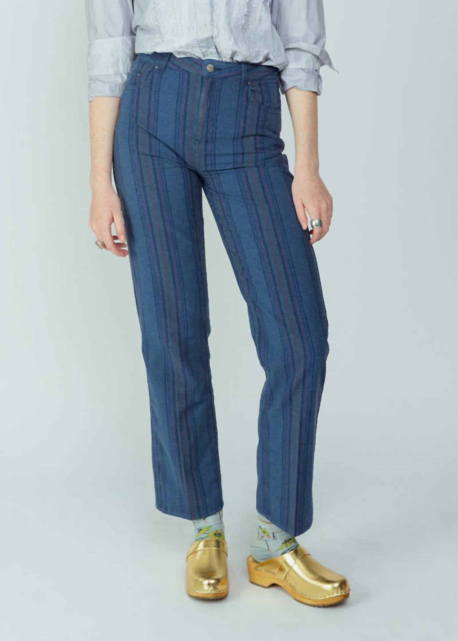 Chloe - Stora Ruby Stripe Denim Trouser