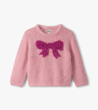 Hatley - Girl's Shiny Bow Furry Sweater