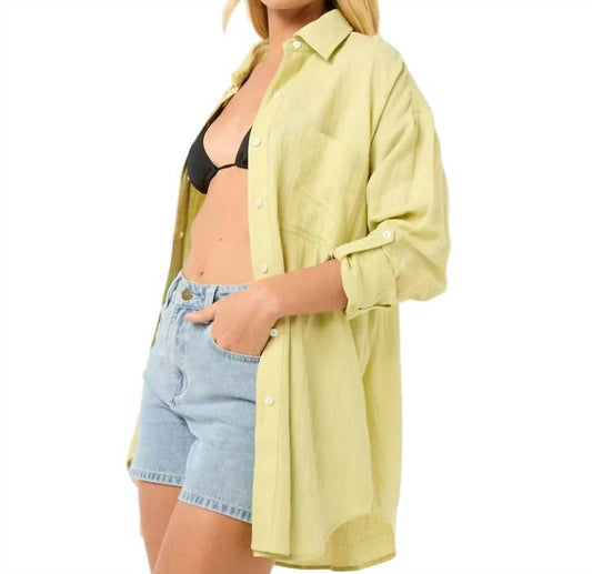 Ripcurl - Women's Premium Linen Button Through Shirt