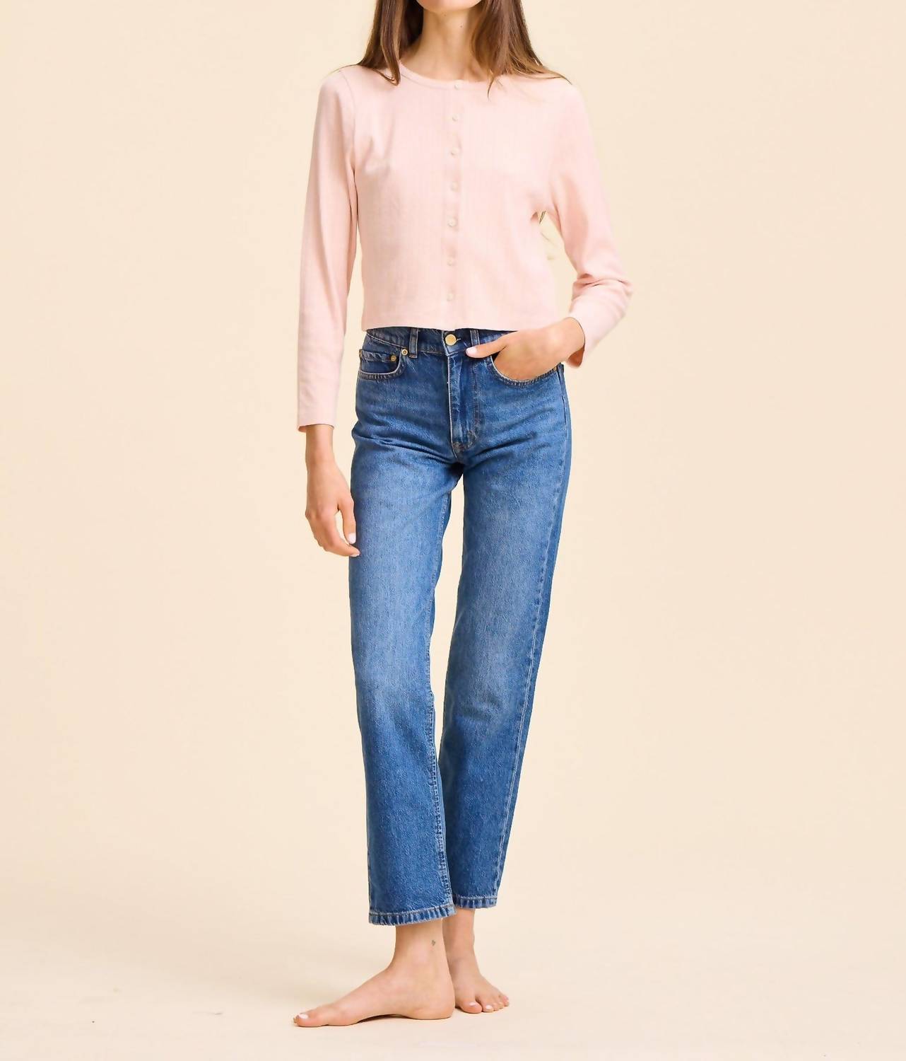 Mille - Bibi Pointelle Long Sleeve Cardigan