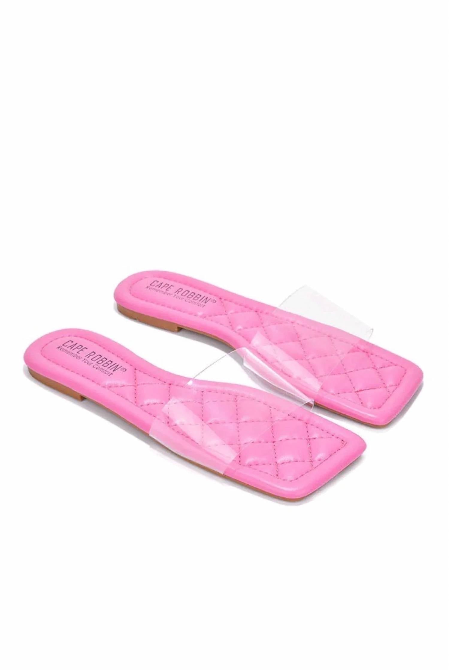 Cape Robbin - Women's Keko Flat Clear Band Sandal