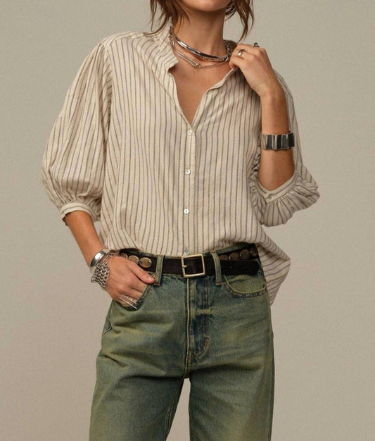 Road To Nowhere - Edith Japanese Organic Cotton Blouse