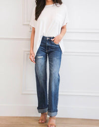 Zenana - Ellison Corded Rib Oversized Pocket Top