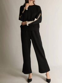 P.Cill - Blake Wide Leg Pants With Bottom Slits