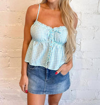 Olivaceous - Emilie Peplum Cami Top