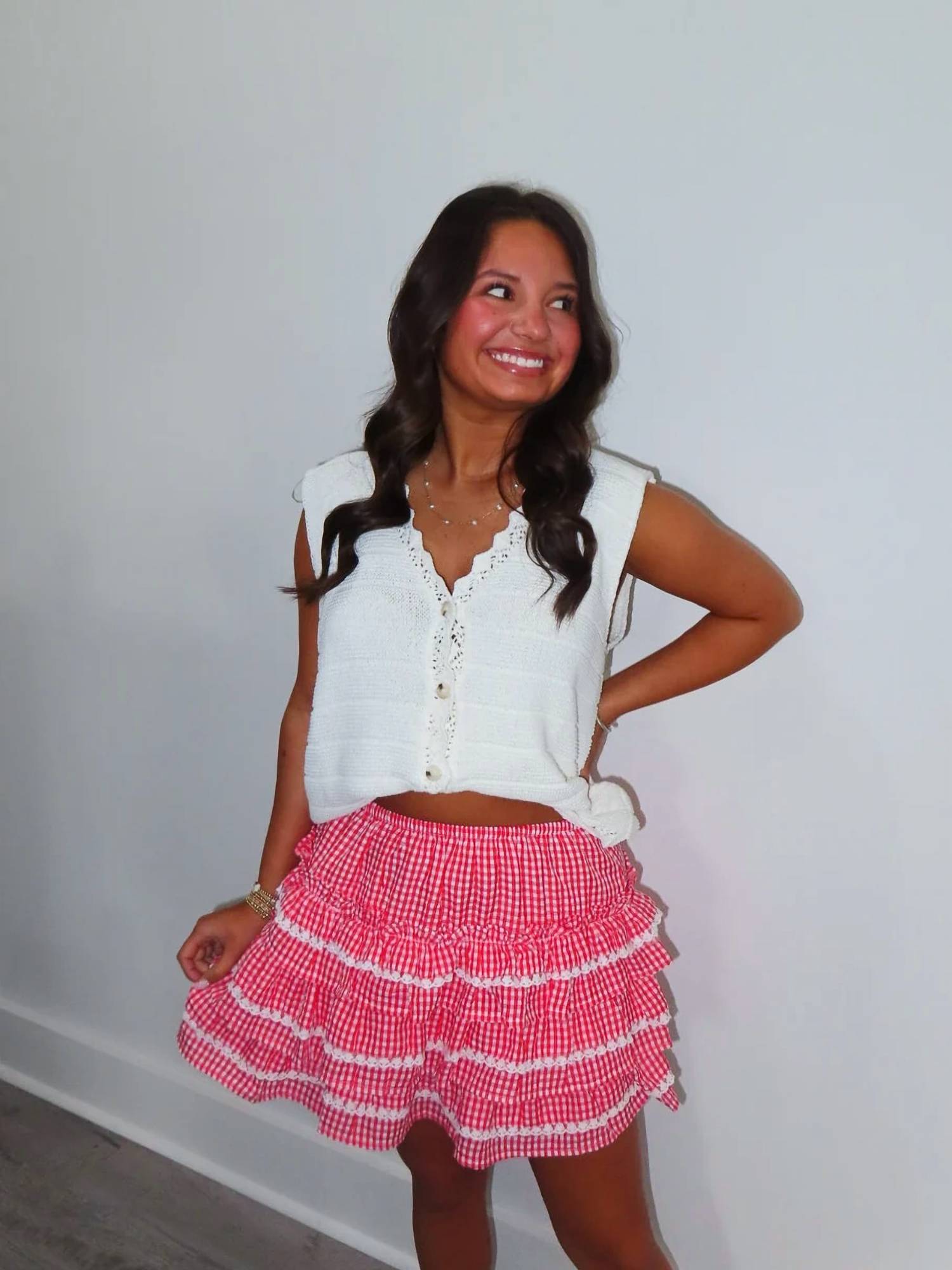 Entro - Grace Ruffle Mini Skirt