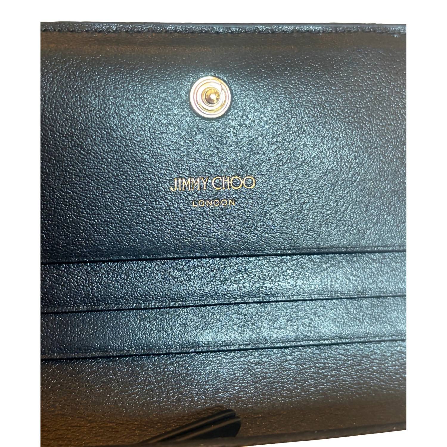 Jimmy Choo - Women's Farone Animal Print Leather Card Case Wallet
