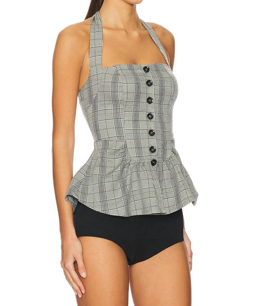 Free People - Anastasia Plaid Top