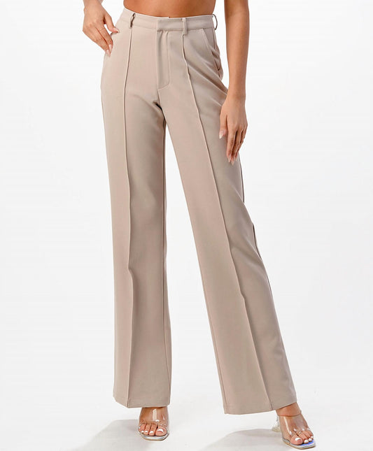 M.N.I Los Angeles - FRONT SEAM WIDE LEG PANTS