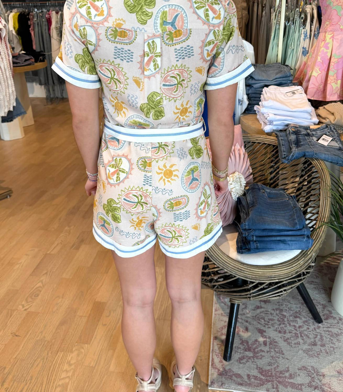 Sincerely Ours - Lottie Seaside Scribbles Romper