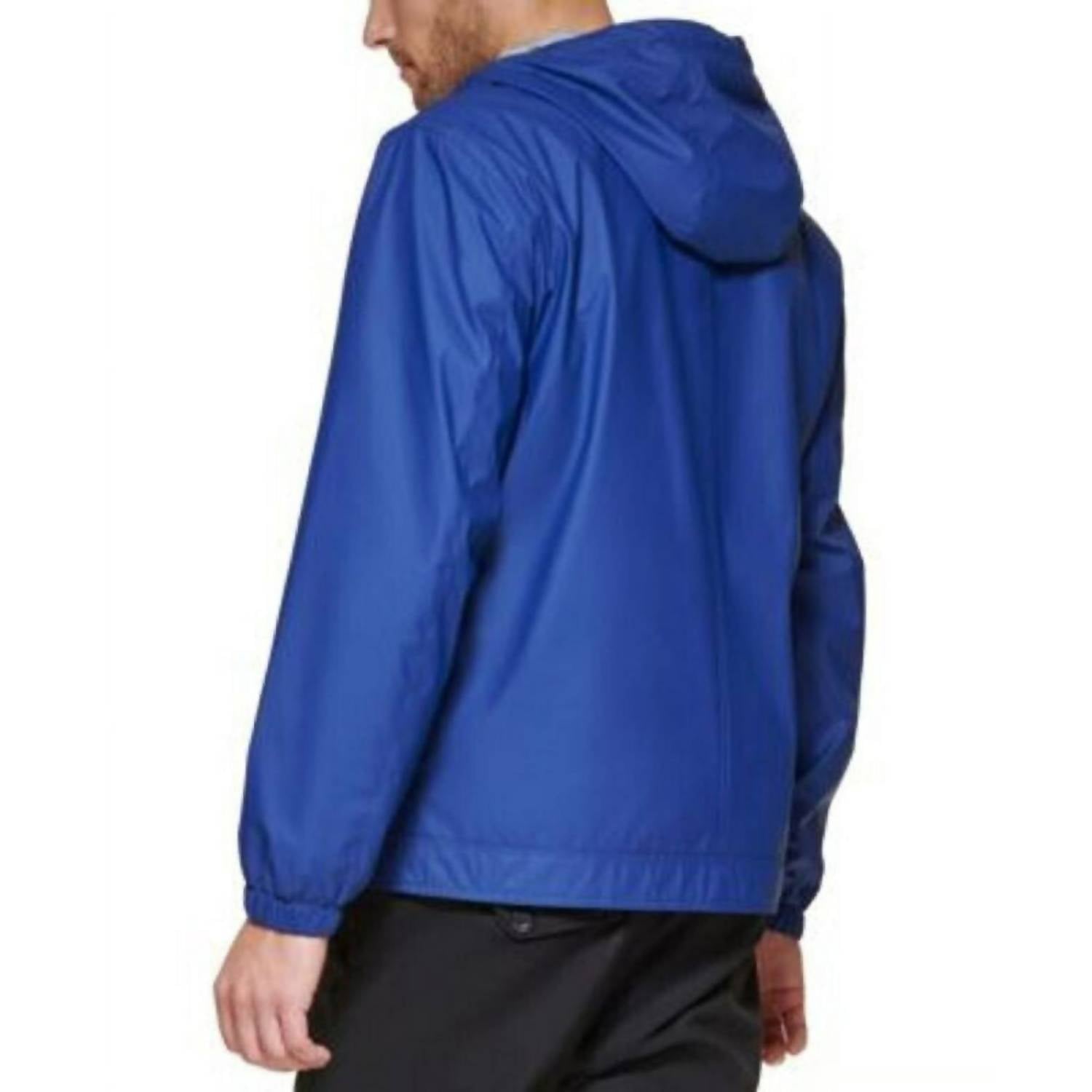 Club Room - Rubberized Rain Hoodie/windbreaker Jacket