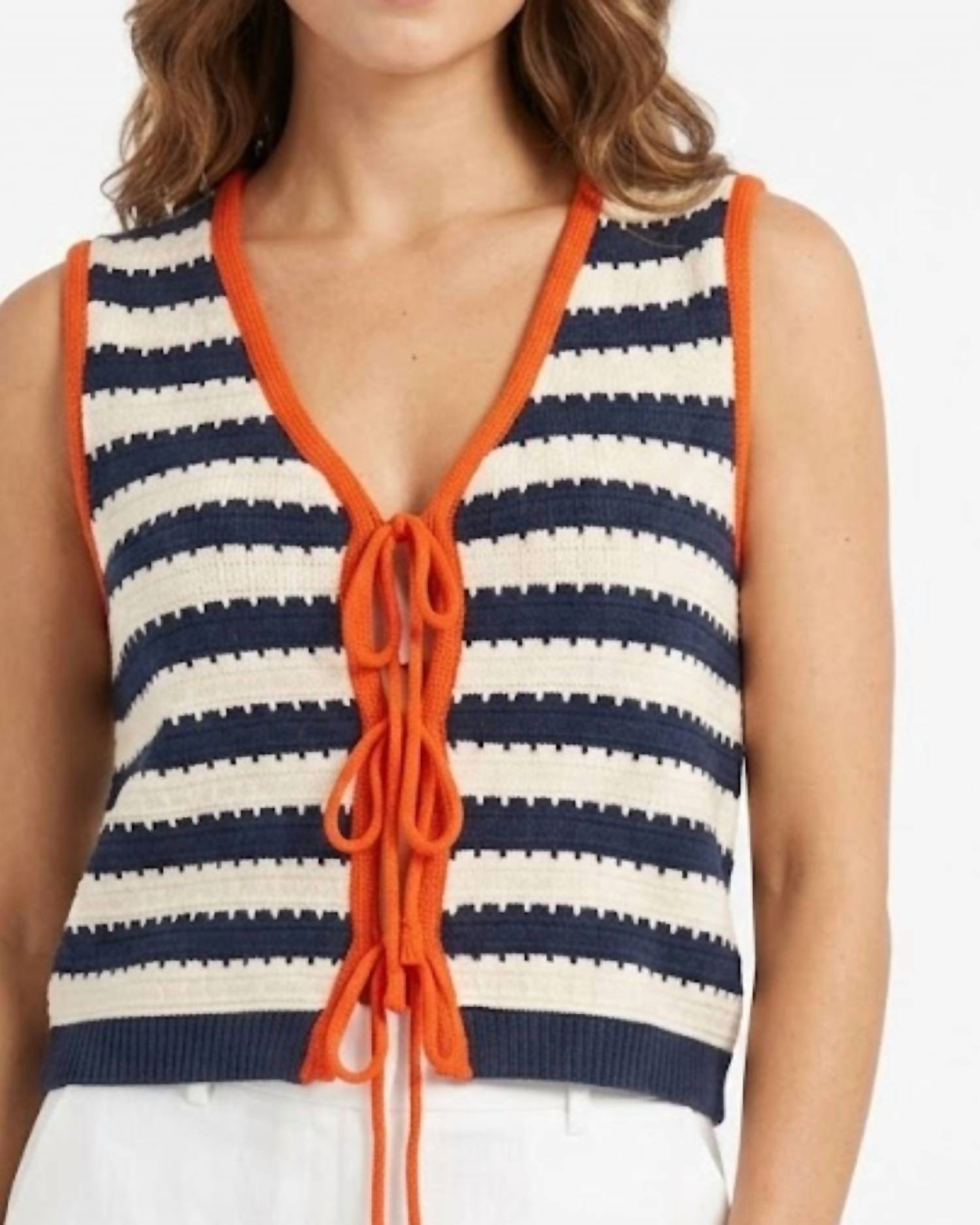 Thml - Tie Front Sweater Vest