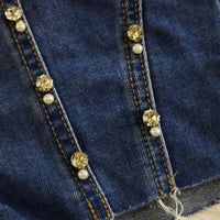 Doe A Dear - Girl's Denim Rhinestone Shorts