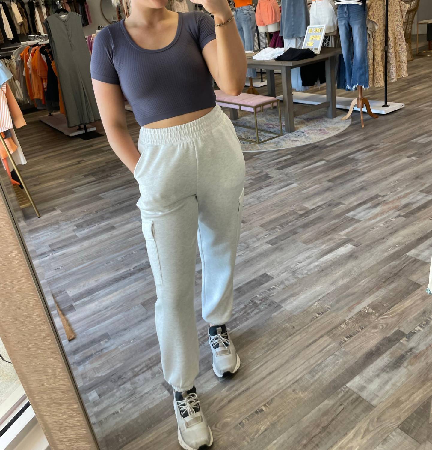 By Together - Seamless Scoop Neck Crop Top