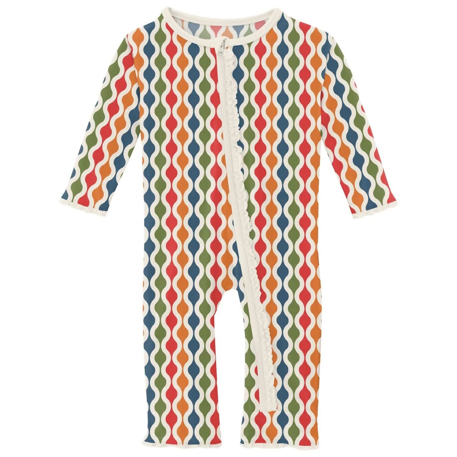 Kickee - Kids' Muffin Ruffle Coverall with Zipper