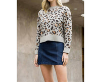 Thml - Leopard Print Knit Sweater