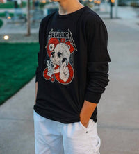 Rowdy Sprout - Kid's Metallica concert Skull Long Sleeve