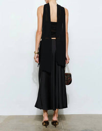 Loucia - Calliope Strapless Scarf Top