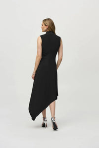 Joseph Ribkoff - Fit And Flare Asymmetrical Hem Dress