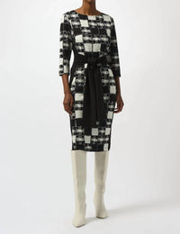 Joseph Ribkoff - Jacquard Sweater Sheath Dress