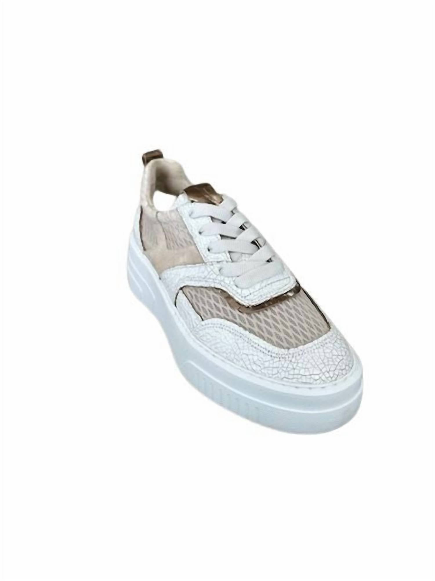 Softwaves Women's Bibi Sneaker in niocciola coco - women's sneaker - alternate view