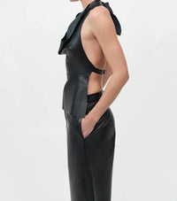 St. Agni - Leather Tie Top