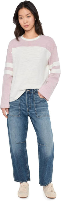 Faherty - Sunwashed Slub Varsity Long Sleeve Tee