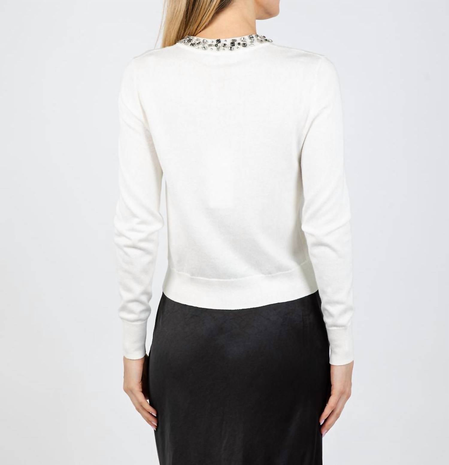 J. Society - Bella Jewel Neck Cardigan