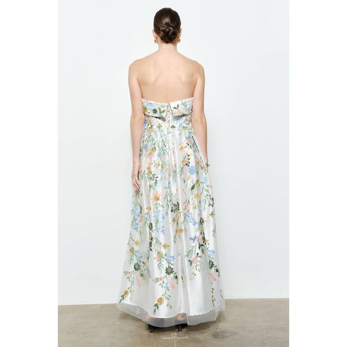 Ina Fashion - Romantic Off Shoulder Maxi Dress