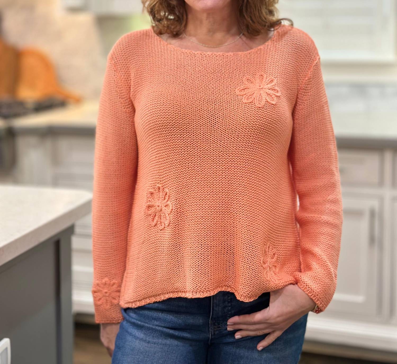 Wooden Ships - Blossom Cropped Sweater
