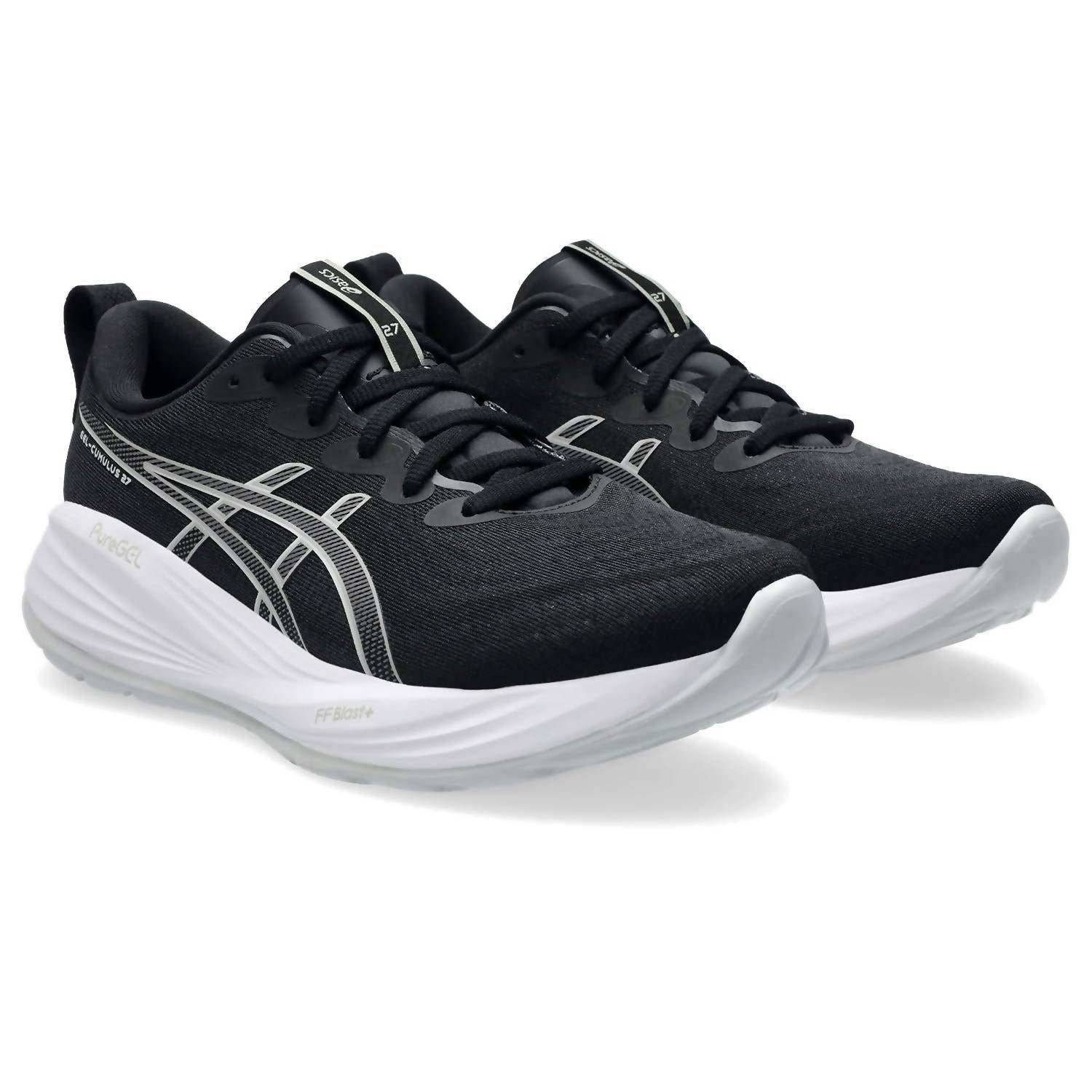 ASICS Women's Cumulus 27 Running Shoes in black white - women's shoe