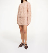 BY MALENE BIRGER Eliotta Mini Skirt in rose dust - women's skirt - detail view