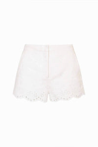 Loveshackfancy - Women's Jodine Eyelet Linen Shorts