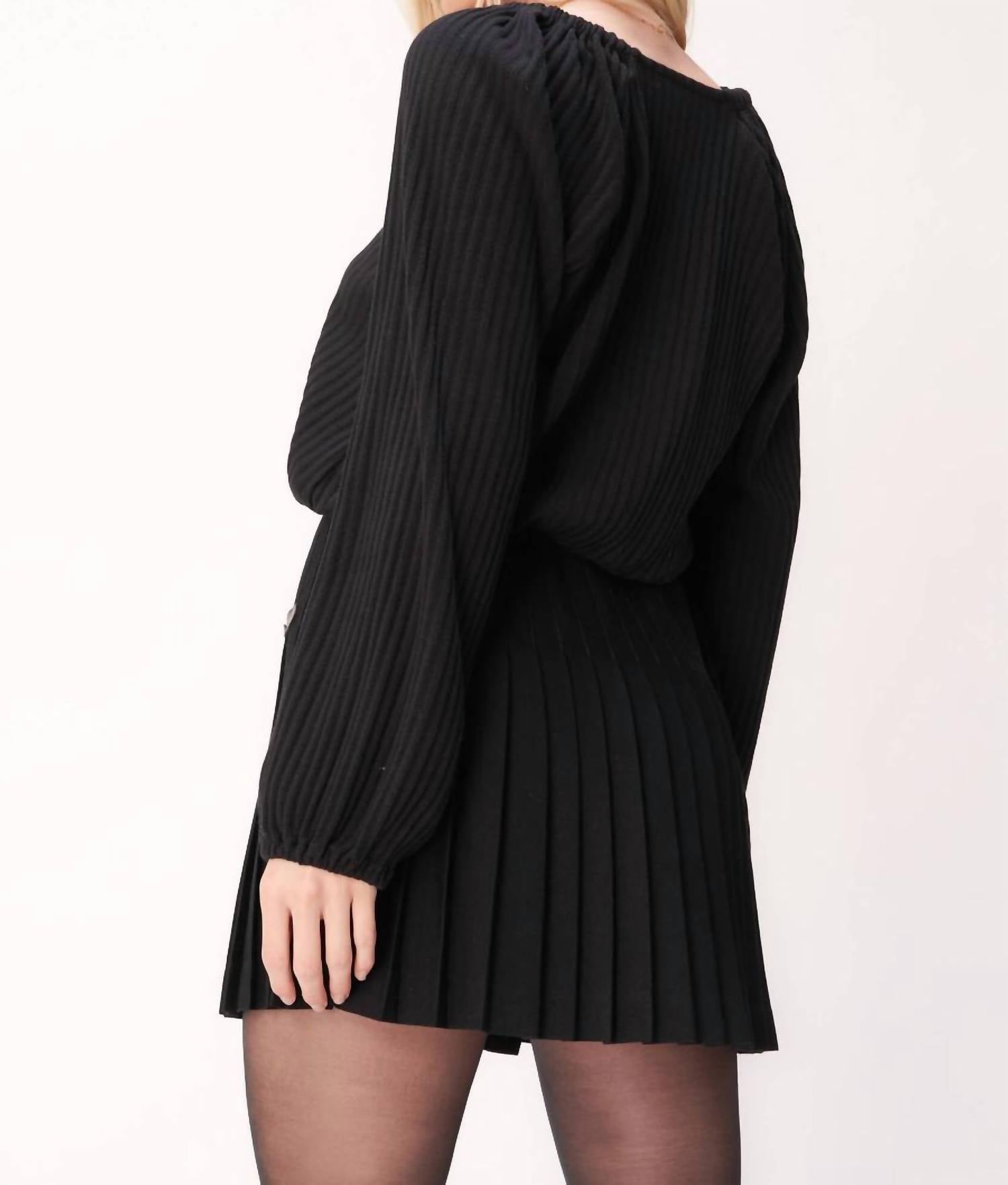 GRACE BUBBLE HEM SWEATER