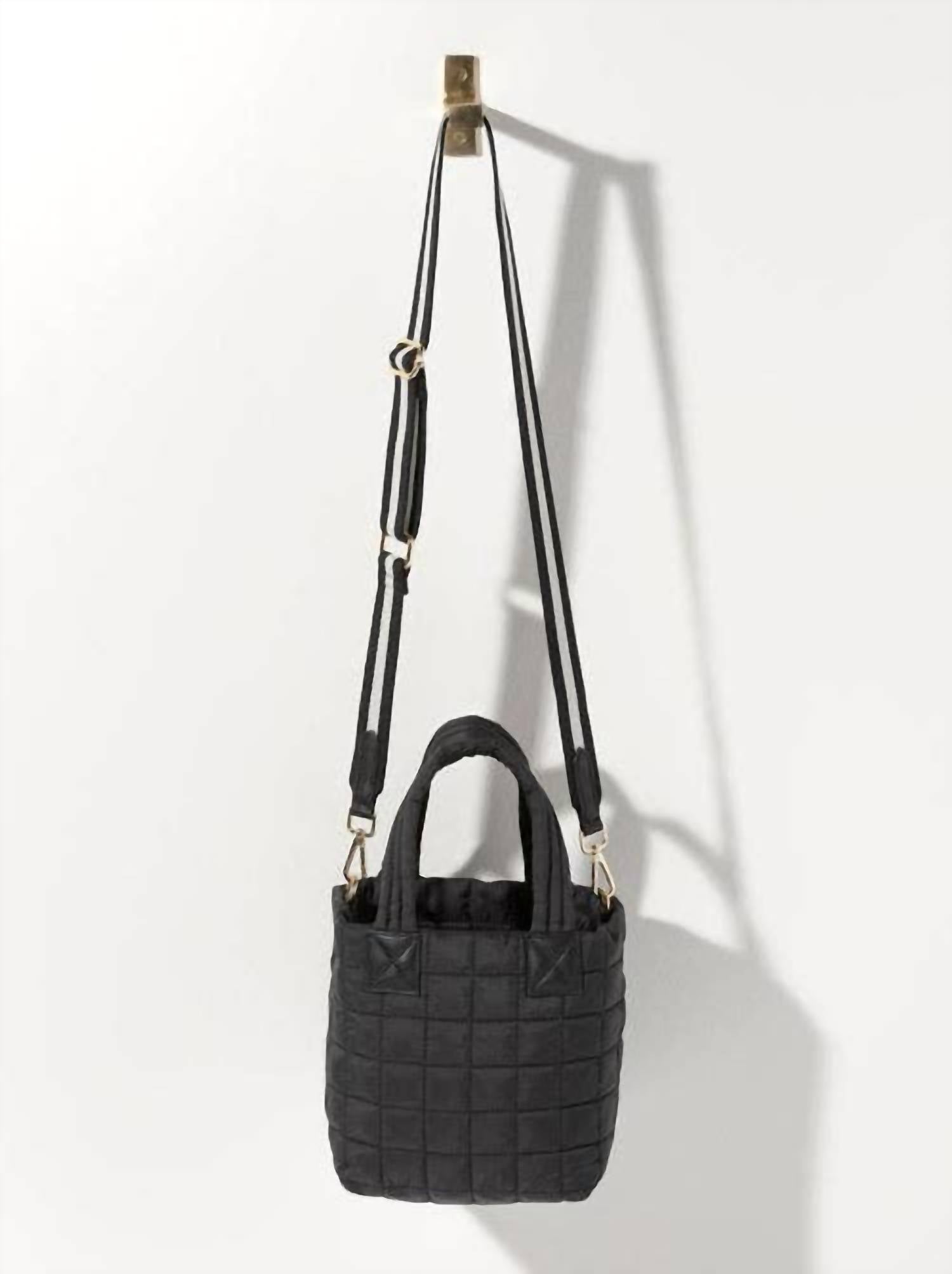 Shiraleah Women's Ezra Mini Tote Cross-body Bag in black - women's bag