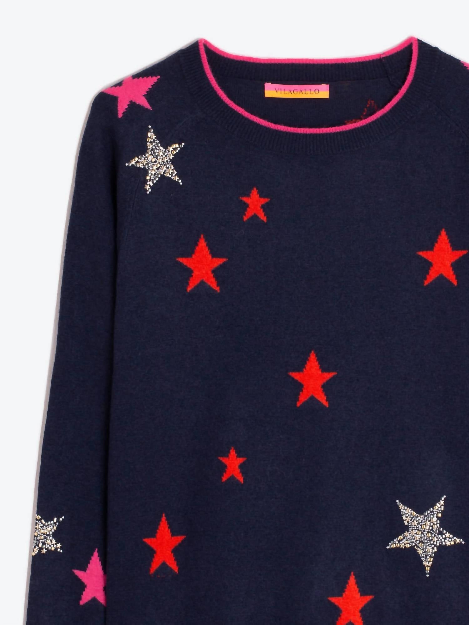 INTARSIA STARS SWEATER