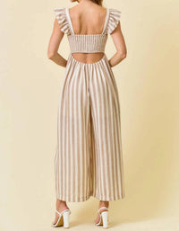 Doe And Rae - Stella Wide Leg Culotte Jumpsuit