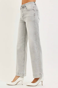 Risen - Hailee High Rise Ankle Wide Jeans
