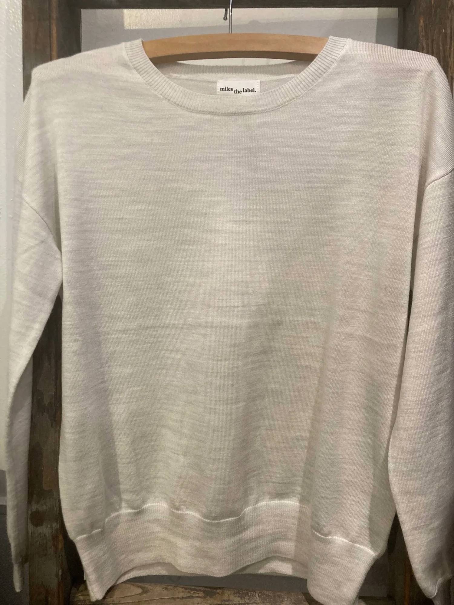 Miles The Label - Girl's Wool Crewneck Sweater