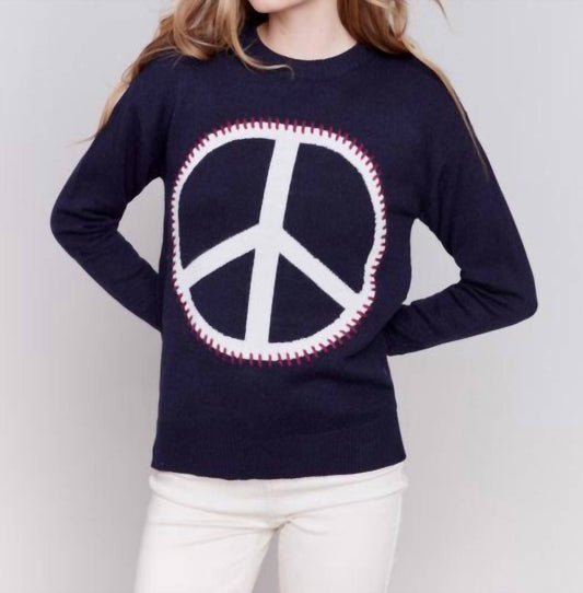 Charlie B - Peace Sign Sweater