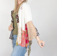 Young Threads - Boho Embroidered Kimono Cardigan