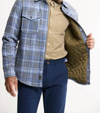 Jachs New York - Quilted Lined Lyocell Flannel Shirt Jacket