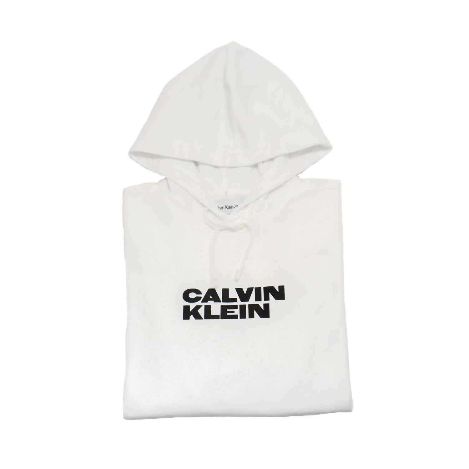 Calvin Klein - Men's Long Sleeve Nyc Triple Logo Crew Neck Hoodie