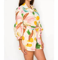 Meet Me In Santorini - Nympha Bloom Romper