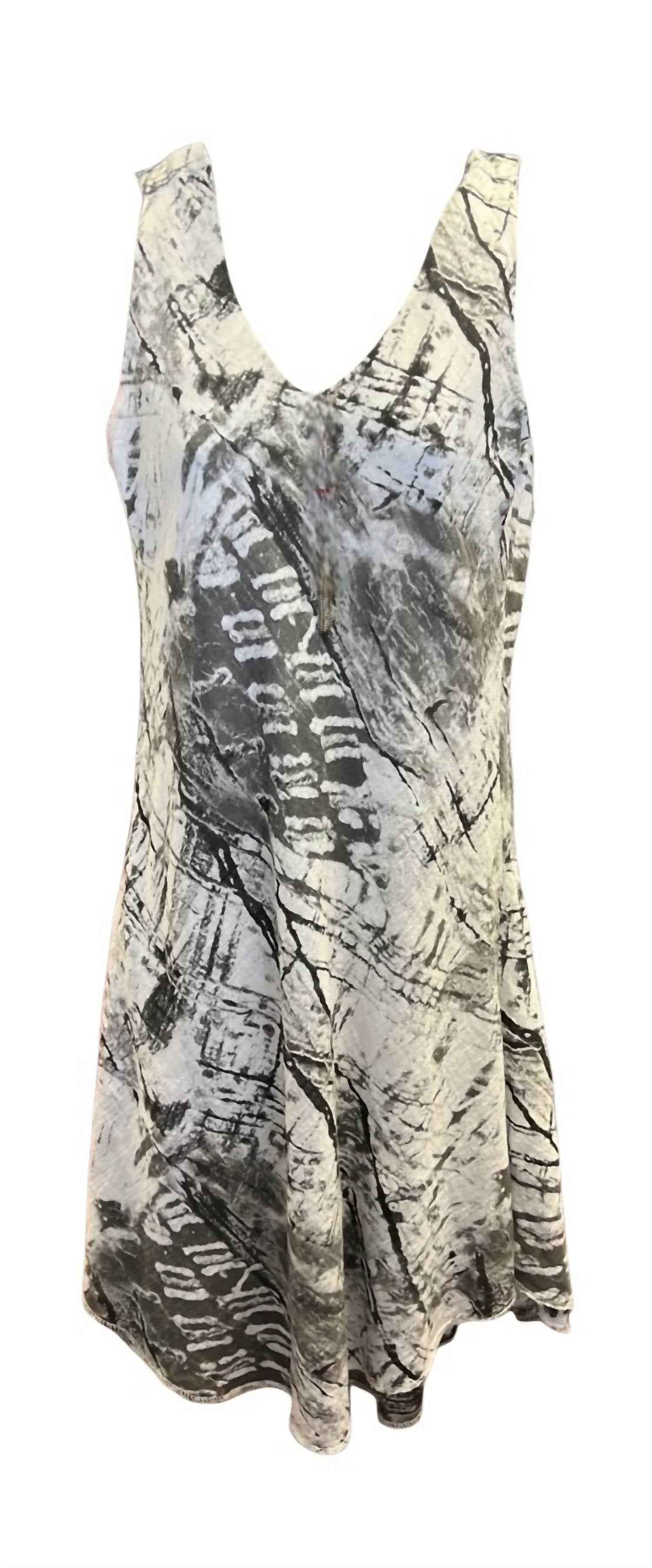 Charlie B - Tank V Neck Mini Cotton Dress