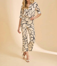 Fdj - Suzanne Printed Boot Crop Pants