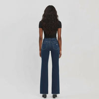 VERVET BY FLYING MONKEY Bella Flare Jeans in restructure - women's jeans - detail view