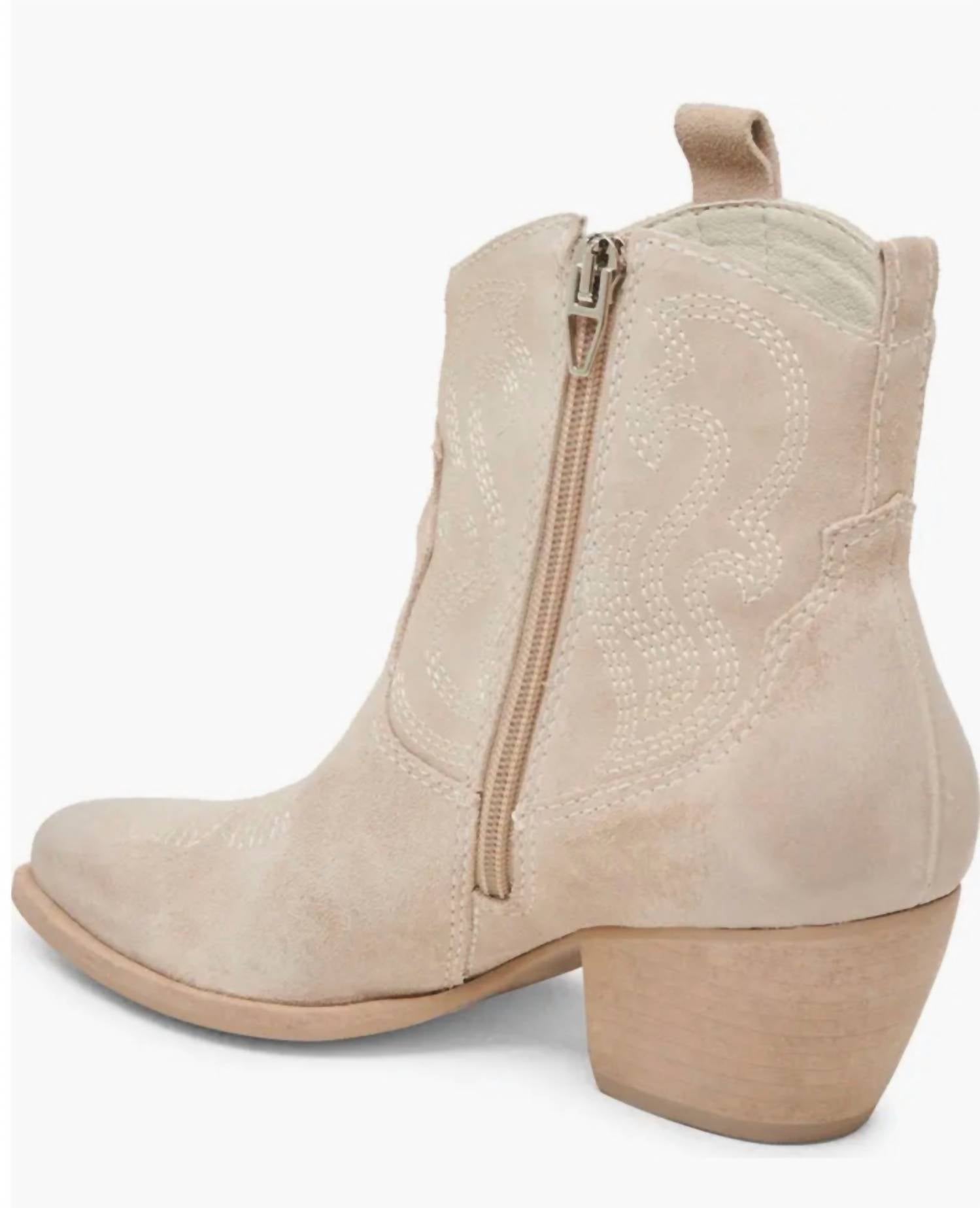 Dolce Vita Women's Shania Fashion Boot in taupe - women's shoe - detail view